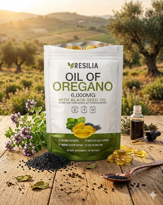 #ad Resilia Oil of Oregano 6000mg amp; Black Seed Oil 165mg Carvacrol 60 Softgels US $25.99