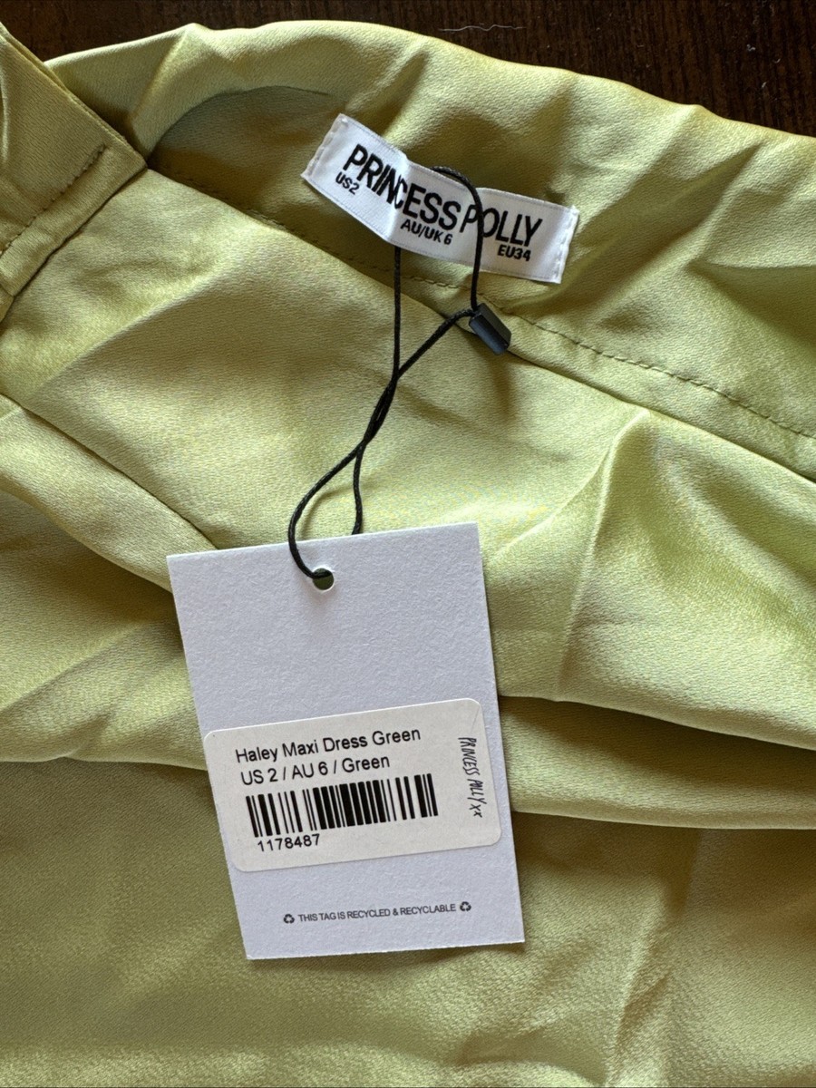 New With Tag Princess Polly Haley Maxi Dress Light Green Size 2 | eBay