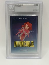 GILLIAN JACOBS SIGNED INVINCIBLE ATOM EVE KEEPSAKE TRADING CARD BECKETT COA AUTO