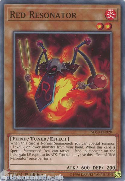 SDSB-EN020 Red Resonator 1st Edition Mint YuGiOh Card