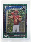 JAYDEN DANIELS 2024 DONRUSS OPTIC RATED ROOKIE GREEN VELOCITY RC Q0825