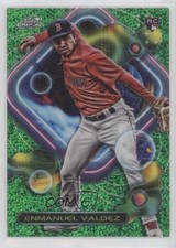 2023 Topps Cosmic Chrome Green Space Dust Refractor 40/75 Enmanuel Valdez fm0
