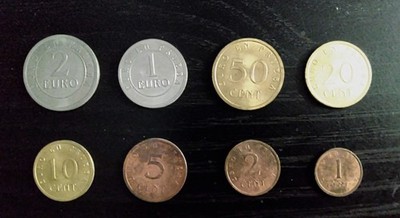 Rare Try Run Euros Churriana. Spain. 1998. Complete Set of 8. XF Mint.