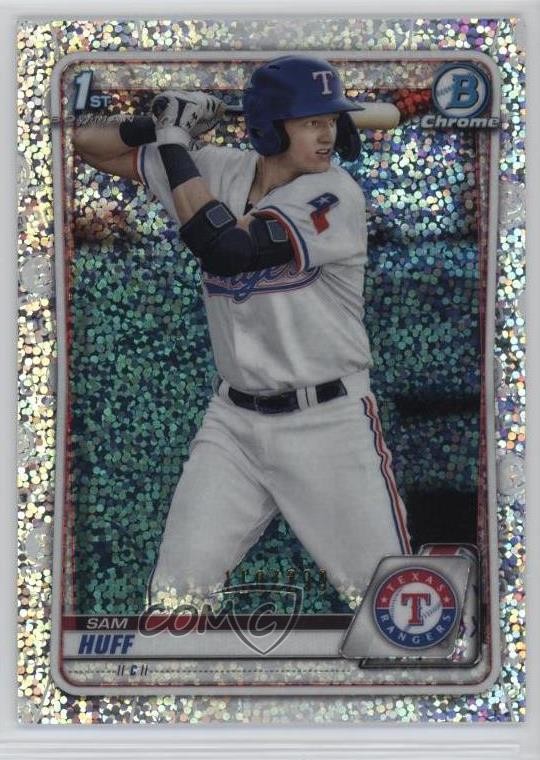 2020 Bowman Chrome Prospects Speckle Refractor /299 Sam Huff #BCP-33 19ft