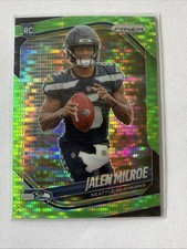 2025 Panini Prizm - Rookies Jalen Milroe #317 Neon Green Pulsar Prizm (RC)