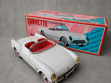 Fifties Corvette 1953 Japan Tin Toy Vintage-Style Convertible Car Near-Mint w/ B