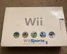 Nintendo Wii Console Bundle W/Original Box Controller Cables