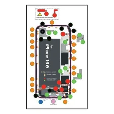 DottorPod iScrews Compatible With iPhone 16e Screw Holder Tray Organiser Guide