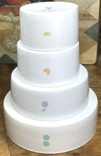 MESU Set of 4 Portion Control Nesting Measuring Bowls Cups Diet Weight Loss