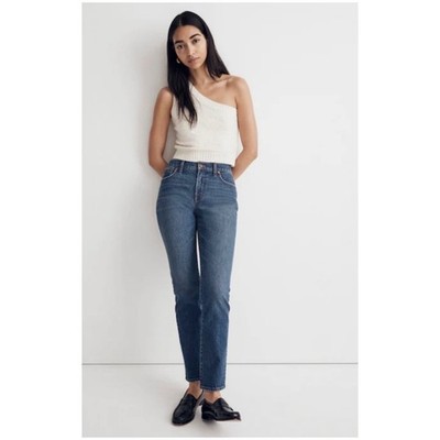 Madewell Women s Sz 29 High Rise Jeans Straight Perfect Vintage Stretch Denim