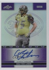 2016 Leaf US Army All-American Bowl Metal 17/25 Cole Van Lanen #21 Auto 0b5