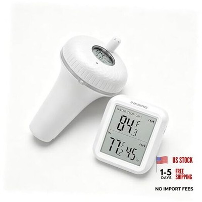 Pool Thermometer Wireless，Pool Temperature Thermometer Floating Easy White