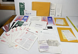 TWA Flight Attendant Retirement Plans, ID Card, Deposit Envelopes, 2+ lbs