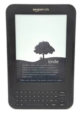 Amazon Kindle Keyboard eReader, 3rd Gen, D00901, Black, WiFi, 4GB, 6" *Tested*