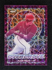 2021 Panini Chronicles Overdrive Purple Velocity Prizm Juan Soto #13 0ym4