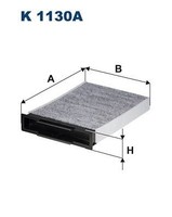 Innenraumfilter Aktivkohle 263Mm FüR Renault Megane 1.4 1.5 1.6 1.9 2.0 Ab 02->