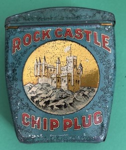 Rock Castle Vintage Early Pocket Tin Larus & Bro. Tobacco Co. SCARCE