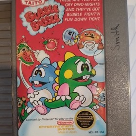 Bubble Bobble Nintendo NES Authentic Tested.