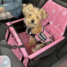 Dog Booster Car Seat Pet  Travel Carrier, Car Seat for Small Dog Foldable Soft