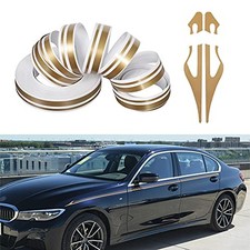 32ft 9.8m Stripe Stickers for Car Hood Body Side Auto Racing Sport Gold