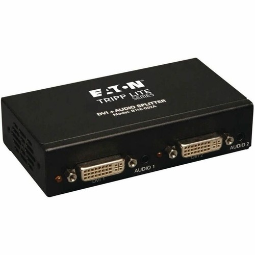 Eaton Tripp Lite Series 2-Port DVI Splitter with Audio and Signal Booster, Singl - 第 2/4 張圖片