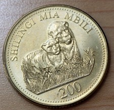 2008 Tanzania 200 Shilingi Lions Unc.