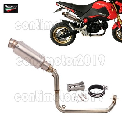 Under Seat Exhaust System Header Pipe Muffler For Honda Grom MSX125 2013-2025