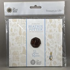 2018 The Royal Mint Peter Rabbit Brilliant Uncirculated UK Fifty Pence 50p coin