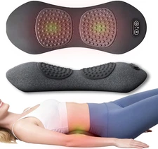 3 in 1 Back Massager, Electric Lumbar Support Pillow for Bed and Chair, with Adj
