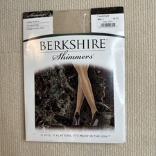 Berkshire Shimmers Ultra Sheers Control Top Pantyhose Candlelight Size 1