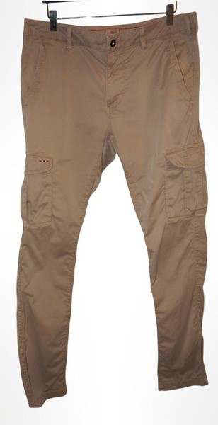 Men Napapijri Trousers Beige Cotton 50