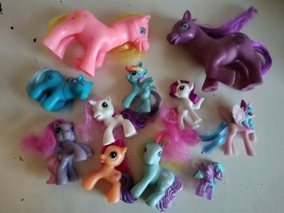My Little Pony Mixed Generations Lot Of 11 Brushable Hair