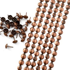 10 Meters D11mm Copper Upholstery Tacks Strips Nailhead Trims Sofa Bench