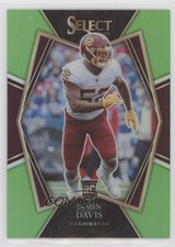 2021 Panini Select Premier Level Neon Green Prizm 4/49 Jamin Davis #187 y8h