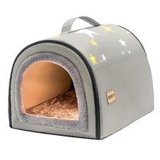 Indoor Dog House, 2 in 1 Portable Foldable House Bed with Cover, Pet Tent  C...