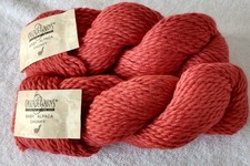 100 Baby Alpaca Chunky Yarn 3.5 oz, 108 yards 645:7A4630 Lot of 2, Coral