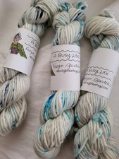Hand dyed yarn, Superwash Merino, hand dyed speckled yarn, bulky yarn