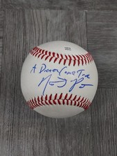 NATHAN PATTERSON AUTOGRAPHED BASEBALL ON USED MAJOR LEAGUE BALL. A'S. INSCRIBED.
