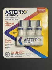 Astepro Allergy Nasal Spray 120 Sprays Each 3 Pack (360 Total) Antihistamine