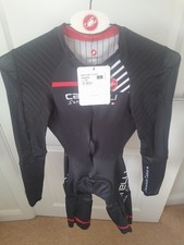 Castelli Mens Body Paint 3.3 Aero Speed Suit Road Race Time Trial TT Large Black