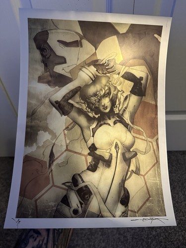 Dan Quintana Rei Ayanami Foil Signed Artist Proof Print See Photos