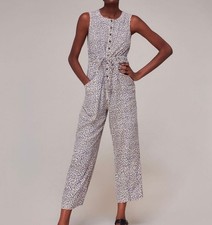 Whistles Dashed Leopard Jess Jumpsuit in Lilac/Multi - NWT