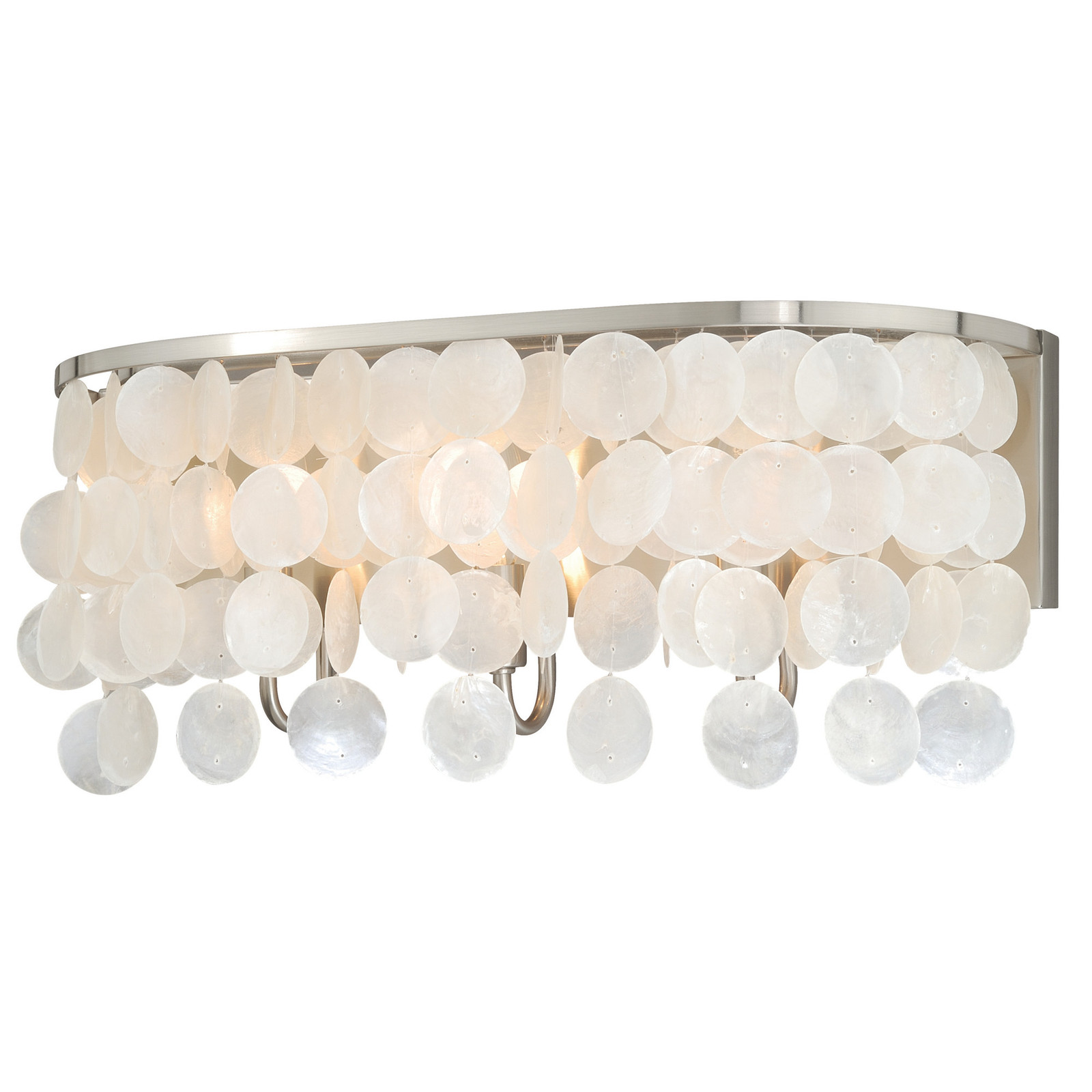 Vaxcel Lighting W0152 Capiz Shell Elsa 3-Light Vanity Light