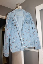 Adorable Disney Parks Jacket Minnie Mouse Jean Stretch Denim Size Extra Large