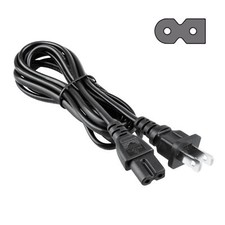 6ft AC Power Cord Cable For Sharp LC-32LE700UN LC-32PX5M LC-32SB21U 2-Prong Wire