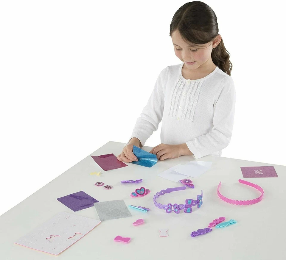 Melissa & Doug Chaosfrei Glitzer Stirnbänder Und Haarspangen Spielset Kreativ - Bild 4 von 4