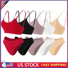 Women Underwear Bra And Panties Set Lingerie Push Up Bralette Sport Bra Soft