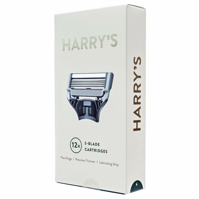 Harrys Razor Blades (3 Packs of 4) in Durable Hinged Water Friendly Travel Cases for sale online
