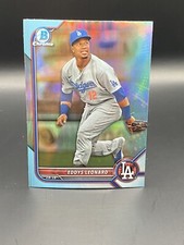 2022 Bowman Draft Chrome Base Sky Blue #BDC-150 Eddys Leonard LA Dodgers