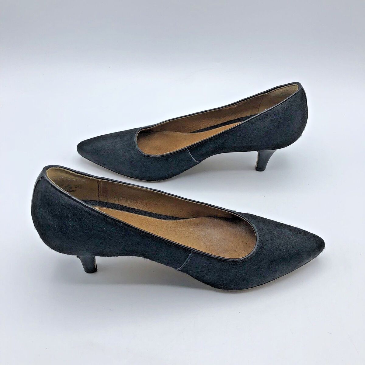 Clarks Sage Copper 26102210 Women Black Calf Hair Pump Shoe Clarks Sage Copper 26102210 Women Black Calf Hair Pump Shoe